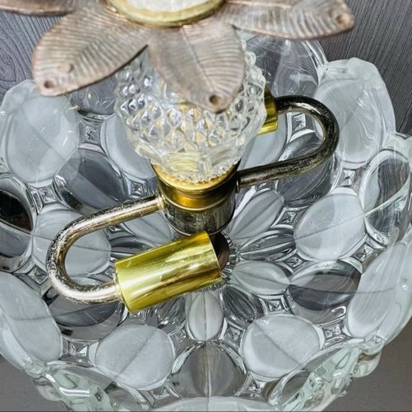 Vintage catco Italian cut glass regency style lamp w/ marble base made in Italy - Picture 7 of 11